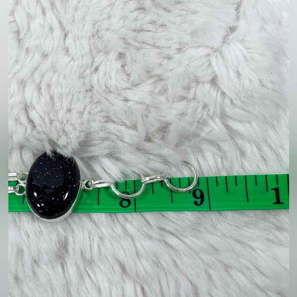 Blue Sunstone Moonstone Lapis 925 Large Necklace & Bracelet - Picture 7 of 9